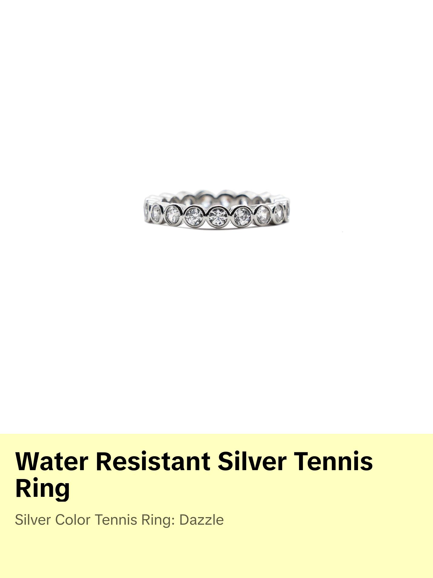 Silver Tennis Ring
