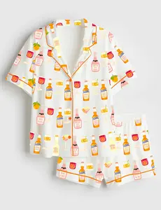 Women’s Aperol Spritz Themed Party - for all ages in your family Short Sleeve Satin Pajamas Set , Long Sleeve Satin Pajama Set suitable for all seasons of the year.