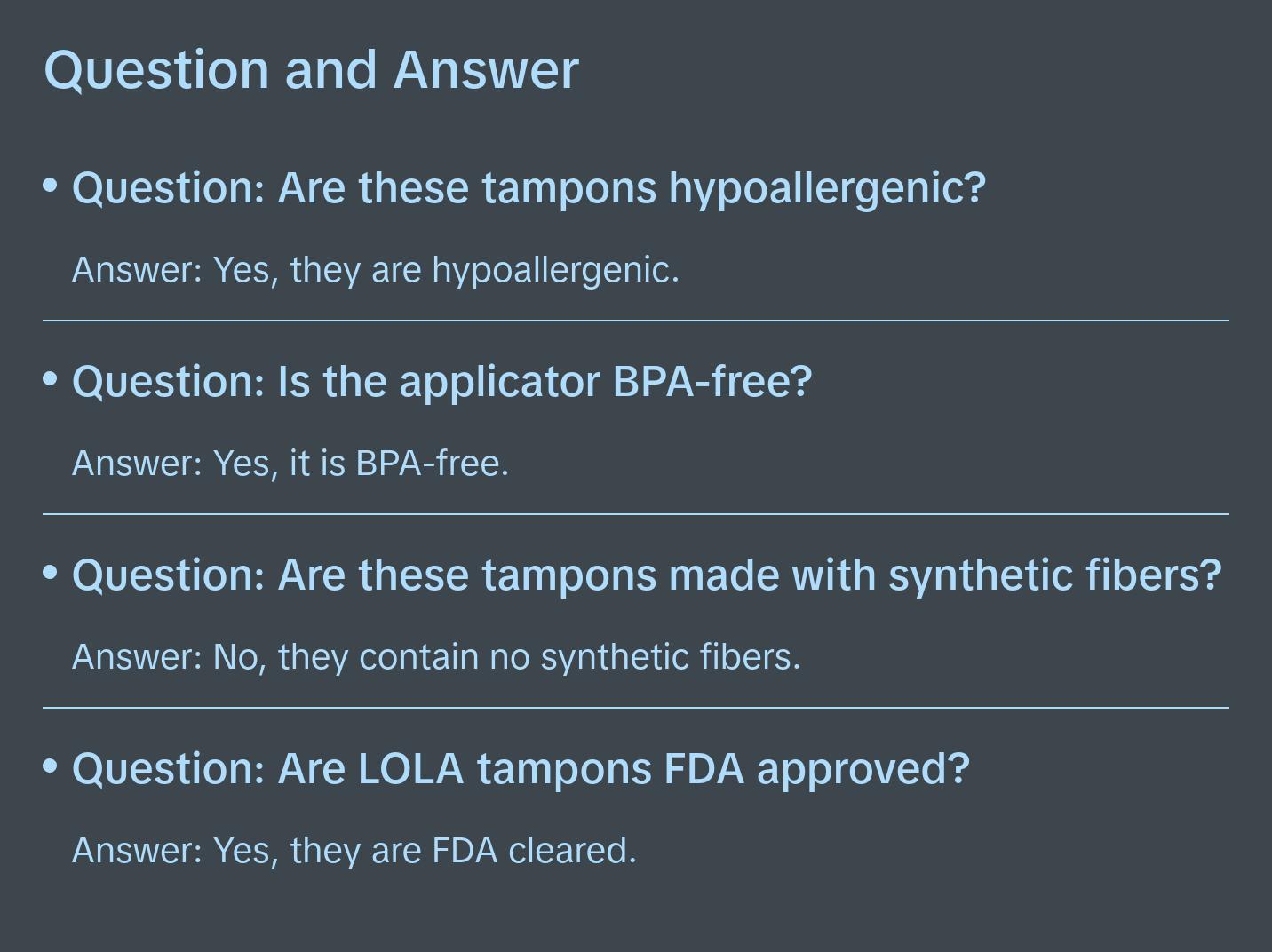 LOLA Regular Organic Cotton Tampons 16ct | 360-Degree Leak Protection | BPA-Free Plastic Applicator | HSA FSA Approved | 100% Natural Absorbent Cotton | Period Care