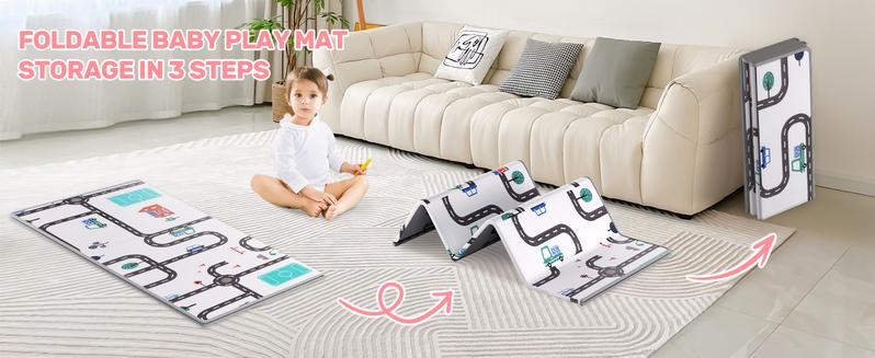 Baby Playpen with Anti-Slip Mat for Indoor&Outdoor Playard Kids Activity Center with Gate, Portable Fence Area for Babies and Toddlers playpen,Pink