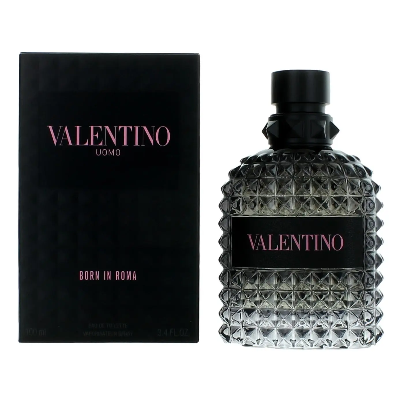 Valentino Uomo Born In Roma by Valentino, 3.4 oz EDT Spray for Men - Herbal, Irresistible Woods Scent with Seaside Woods & Mineral Salt Notes, Fragrance Spray Bottle, Launched In 2019