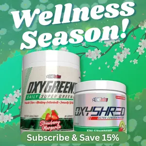 Reset & Refresh Stack - OxyShred (33 Serve) + OxyGreens (30 Serve) by EHPlabs | Light & Refreshing Wellness Combo | Ideal for Starting or Restarting Your Routine |