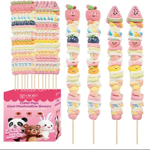 ORICANDY Colourful Joye Marshmallow Fluff Candy - Yum Boujee Marshmallow Fluff Snack Box, Bonfire Marshmallow Fluff with Zero Sugar Viral Snacks, Cheap Stuff Rare Snacks Snacks, 20-Pack