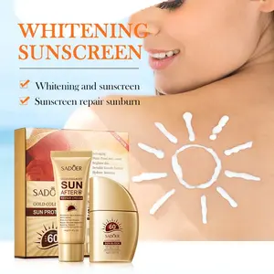 Sunscreen to prevent sunburn and tanning, UniversaTinted Face Moisturizer Sunscreen, SPF 60 PA+++Water Resistant And Non-Greasy,For Al Type SkinFacial Skincare