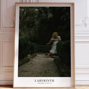 Labyrinth Poster | Aesthetic Music Wall Art | Moody Romantic Bedroom Decor | Feminine Neutral Gallery Print | Midnight Era Poster W