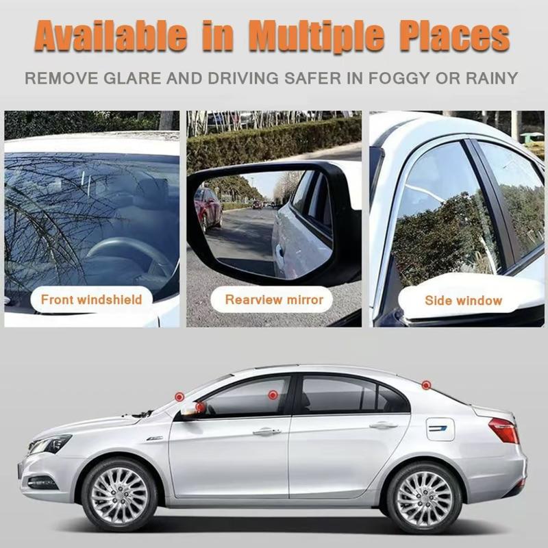 Automotive Oil Film Cleaning Brush New Glass Coating for Windshield Glass Oil Film Remover, Strong Front Windshield Remover for Windshield Improves Clarity and Visibility