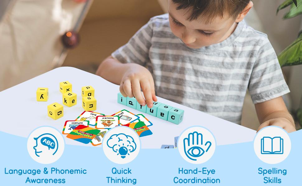 Wood puzzle,Word Race Cube Game, Phonics Matching Games for Kids, Wooden Alphabet Letter Blocks, educational Toy Gift for Kids ,Interactive Letter Wood puzzle,Word Race Cube Game, Phonics Matching Games for Kids, Wooden Alphabet Letter Blocks, educational Toy Gift for Kids ,Interactive Letter