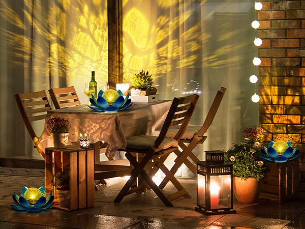 【Spring Glow Up】Gigalumi lotus flower garden decor for home improvement and garden supplies