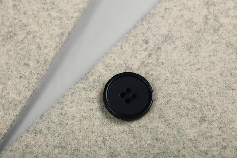 Women's Cropped Wool Blend Pea Coat Short Jacket Peacoat Long Sleeve Button-Down Crop Jacket