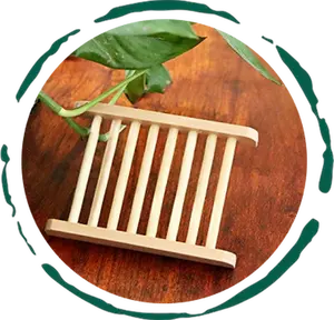 Bamboo Soap Bar Dish. Eco-Friendly