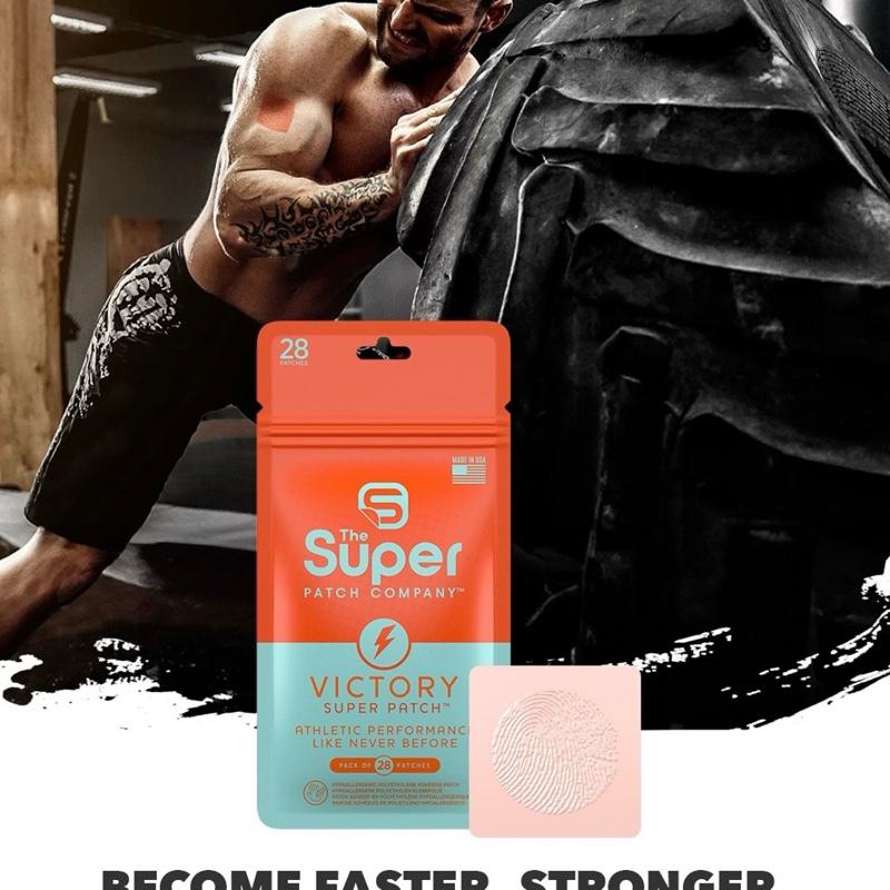 The Super Patch Company Victory Super Patches 2 packs of 28 patches Hypo-allergenic Polyethylene Adhesive VTT 2.0 Workout like never before
