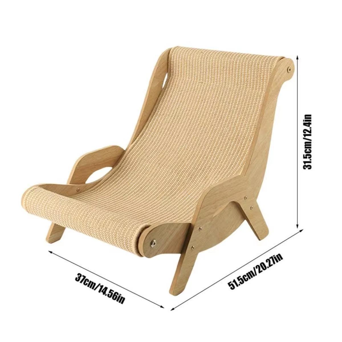 2-In-1 Cat Scratch Bed - Durable Natural Sisal Rope Beach Chair, Natural Sisal Scratching Board, Space-Saving Modern Indoor Pet Furniture for Cats 2-In-1 Cat Scratch Bed - Durable Natural Sisal Rope Beach Chair, Natural Sisal Scratching Board, Space-Saving Modern Indoor Pet Furniture for Cats