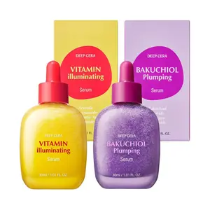 Deep Cera Bakuchiol Plumping & VitaminIlluminating Face Serum 30 ml - Retinol Alternativewith Niacinamide & Hyaluronic Acid for SensitiveSkinc
