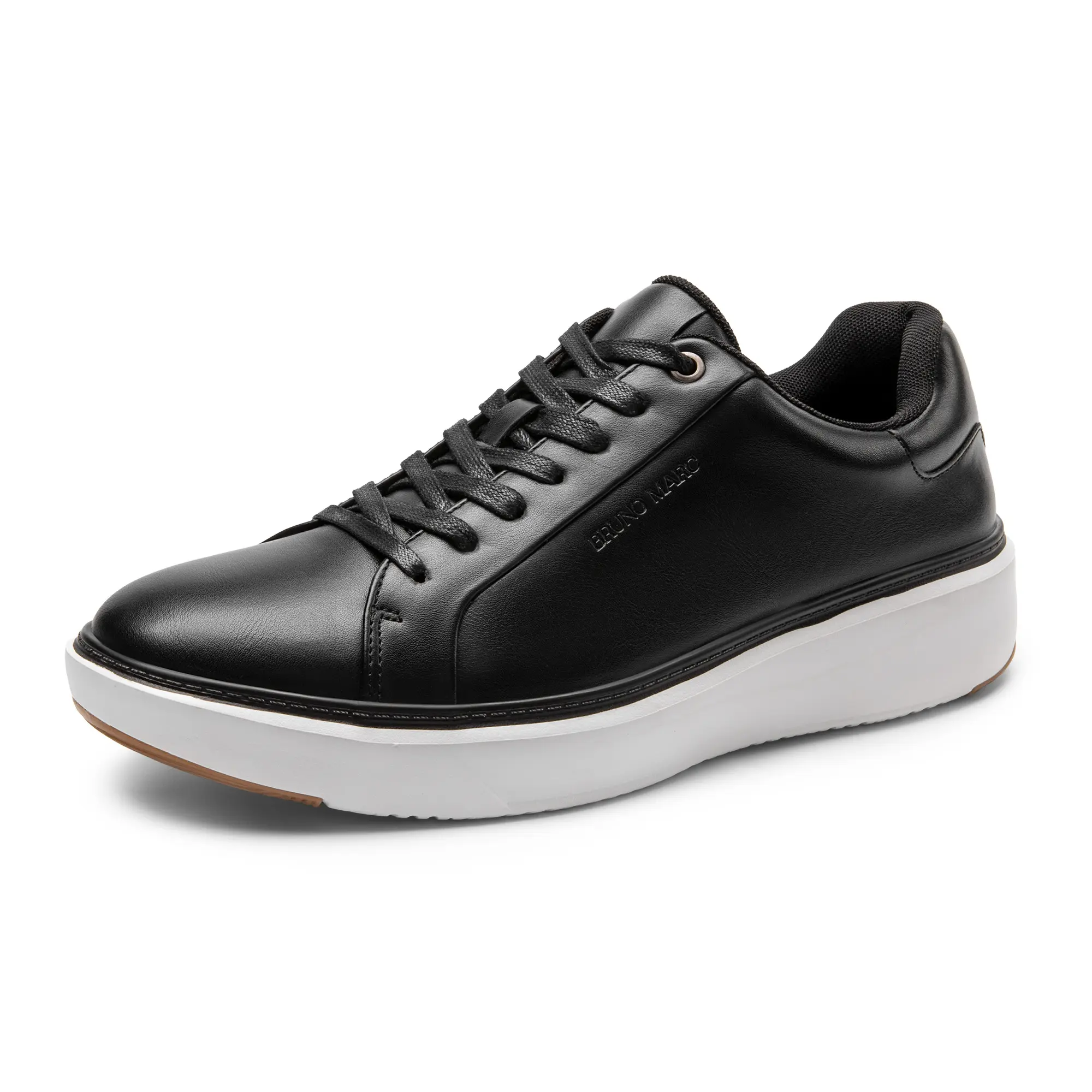 BRUNO MARC Men's Blacked-Out Masculine Casual Trainers - Arch-Supportive Mens Athletic Shoes, All-Day Walking Shoes, Fashion Footwear,shoes for back to school,back to school shoes