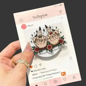 Chinga La Migra Magnetic Phone Grip - Bilingual FUCK ICE Protest Art - MagSafe Holder for Chicano Community - Supports CHIRLA Immigration Rights