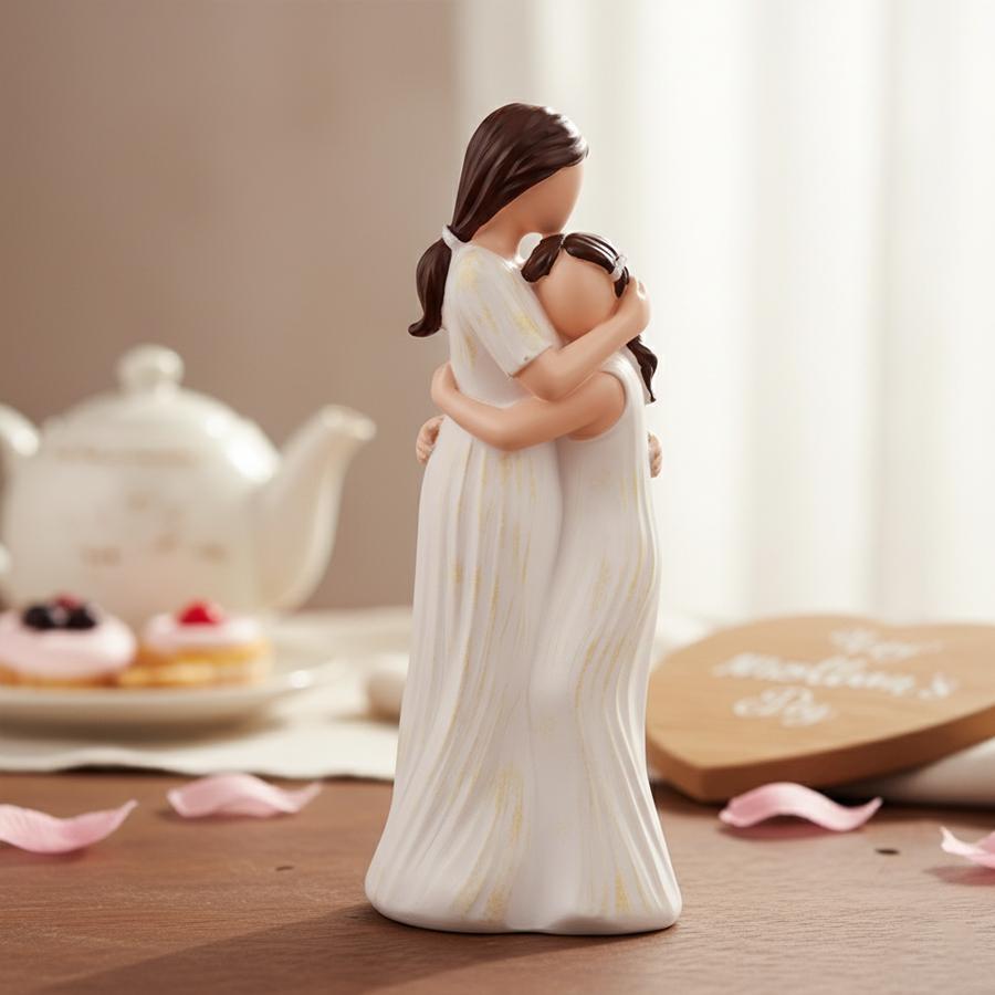 Charming Resin Double Heart Figurine | Elegant Home Decor | A unique gift for couples and friends, embodying love, friendship, and unwavering affection, adding a warm and meaningful atmosphere to your home or office.