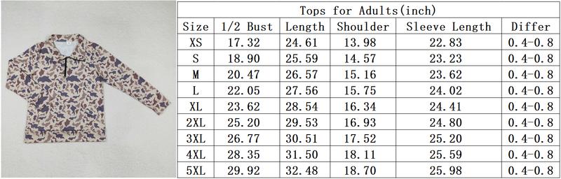 Adult women camouflage hunting season pullover top