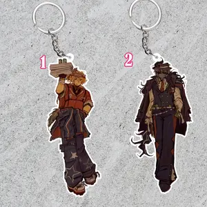 Forsaken acrylic keychains: Elliot and Chance charms