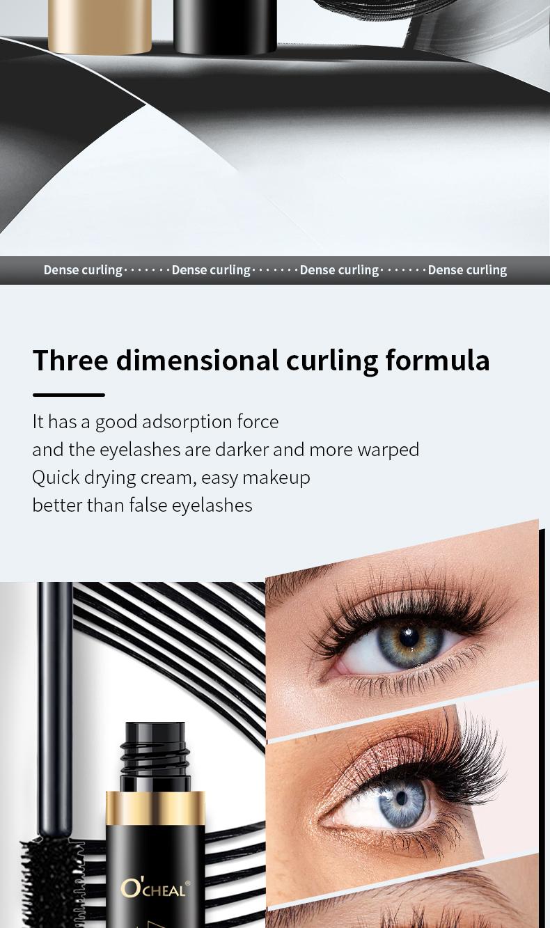 4D Super Long Lashes Mascara - Waterproof, Smudge-Proof & Dramatic Lengthening Formula for Sensitive Eyes, Durable Black Mascara for All Light Beige Types, Enhanced Volume & Length, Smudge-Proof Makeup, Sleek Tube Design, Highquality Finish