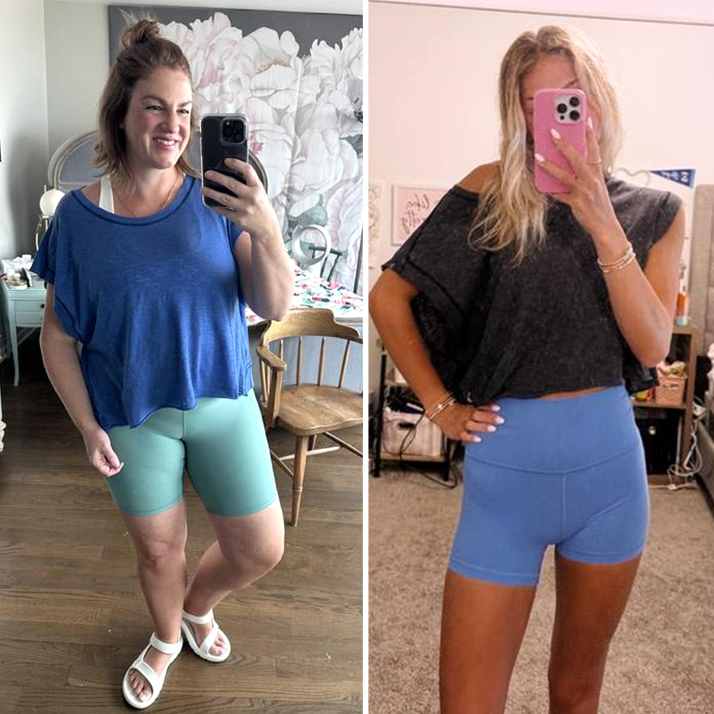 Buenoble Women’s Open Back Workout Tops Y2K Athletic Gym Slouchy Crop Running Tees SpringStatements