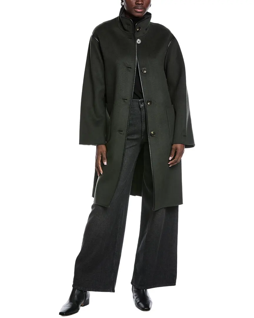 Tahari Sydney Long Wool-Blend Coat