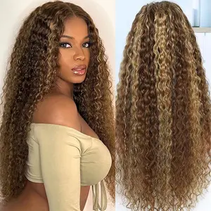 ZLIKE 427 Water Wave Lace Front 180% Density Wig with Transparent Lace Blend for Natural Look