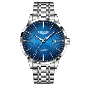 LOEGSINS men’s luxury watch model 755, a premium automatic mechanical timepiece with luminous display, 50 meters water resistance, precise timekeeping, very stylish and versatile.