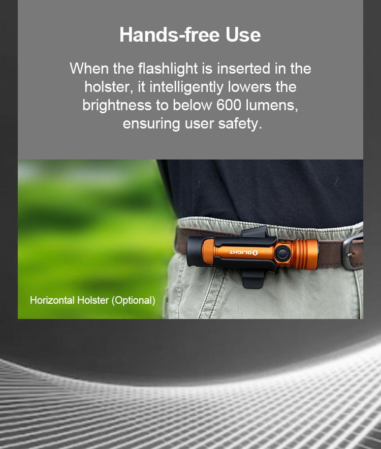 OLIGHT Seeker 4 Pro High Power Rechargeable Flashlights, 4600 Lumens with USB C Holster, Waterproof Flashlight for Emergencies, Camping, Searching