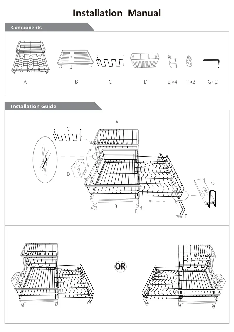 Seashark Foldable Over-Sink Countertop Dish Rack - Pull-Out 2-Tier Dish Drainer with Removable Utensil Holder, Adjustable Organiser, 360° Sink Drain for Small Kitchens, Home Goods, Apartment Stuff, Small Room Organization Products