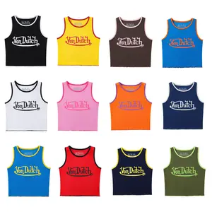 Von Dutch Ribbed Crop Tanks - All Styles Von Dutch Ribbed Crop Tanks - All Styles