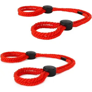 MDNGHT Adjustable Rope Handcuffs Bracelets for Women  Braided Rope Hand Cuff Bracelets Cuffs Ankle Bracelet Couple Handcuffs Bracelets for Rave Body Accessories Jewelry