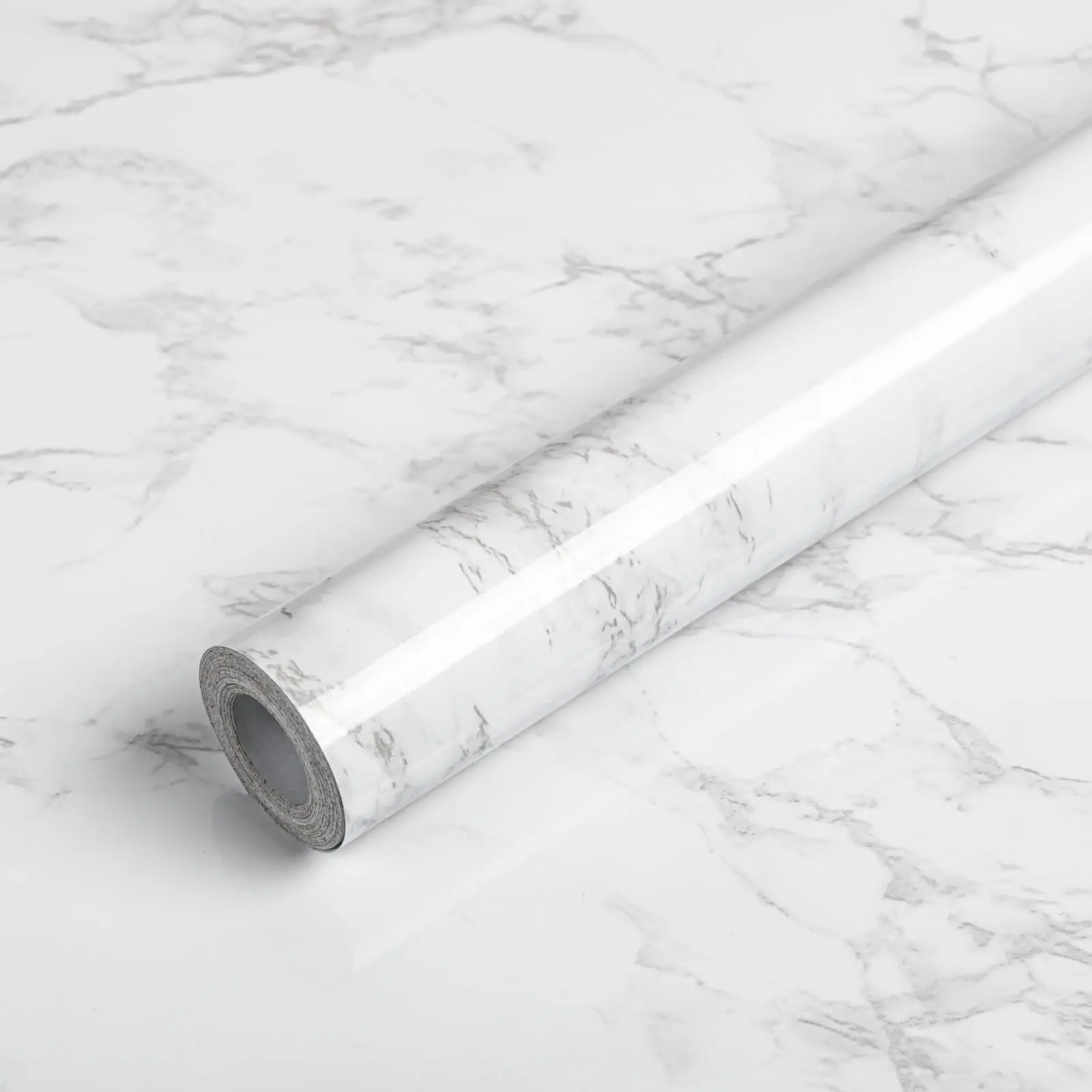 Dark Marble Self-Adhesive Contact Paper - Waterproof, Moisture-Proof, Flexible Vinyl Decorative Sticker, Countertop Wrap, Scratch Guard for Kitchen/Bathroom Desks, Offices, Quick DIY Refresh, No Residue DIY in Minutes Home Supplies, No Residue Left Behind