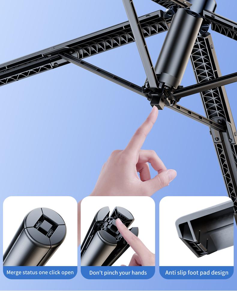 NEW 360-Rotatable Selfie Stick Tripod,Rechargeable Smart Face Tracking Tripod With 2 Fill Light, Auto Face Tracking Phone Holder for Vlog, Live Streaming,Smartphone Camera Accessories New Selfie Stick  face tracking  tripod