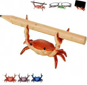 1 PCS Crab Shaped Pen Holder,Decorative Stand for Organizing Pens, Unique Crab-Shaped Desk Accessory for Creative Workspace, Ideal Gift for Office and Home, Pencil Holder,Desk Accessories, Summer Gifts,Room Decoration, Birthday Gift