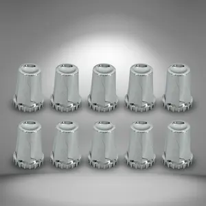 TORQUE 4 Pack of Starlight 10 PCS of 33mm Screw-on Lug Nut Covers for Semi Trucks