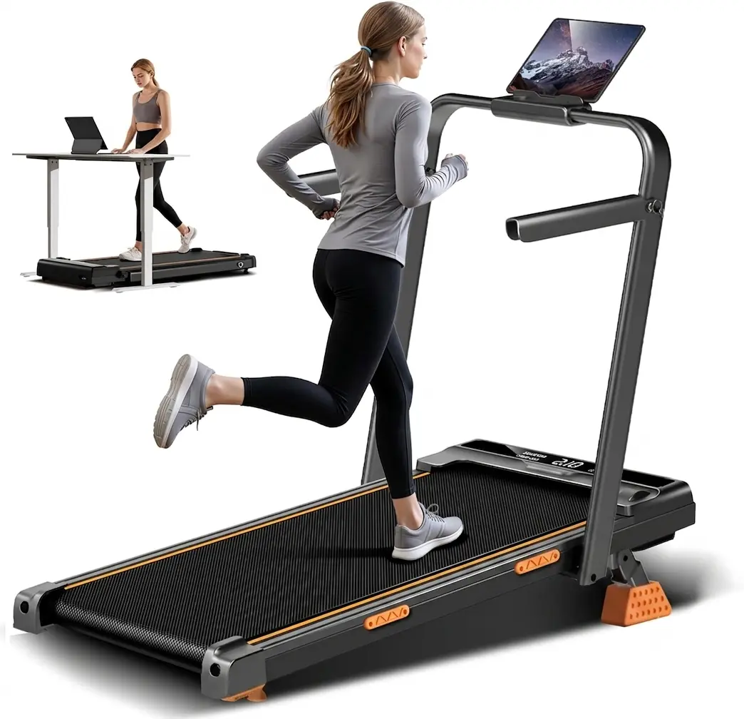 Umay Foldable Home Treadmill with Foldable Safety Handrail, 16% Incline Walking Pad for Home Office Fitness