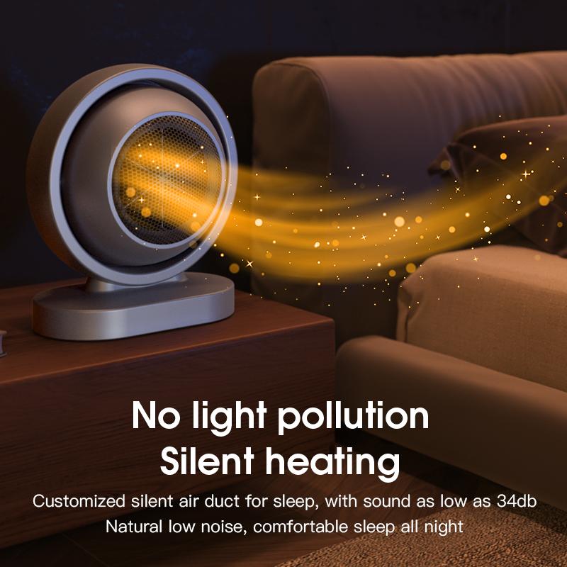 Oloey Small Portable Space Heater 200W & Above Indoor Electric Mini Table Heater with Overheat & Tipping Protection for Office Garage Home Various Settings Low Power Reliable