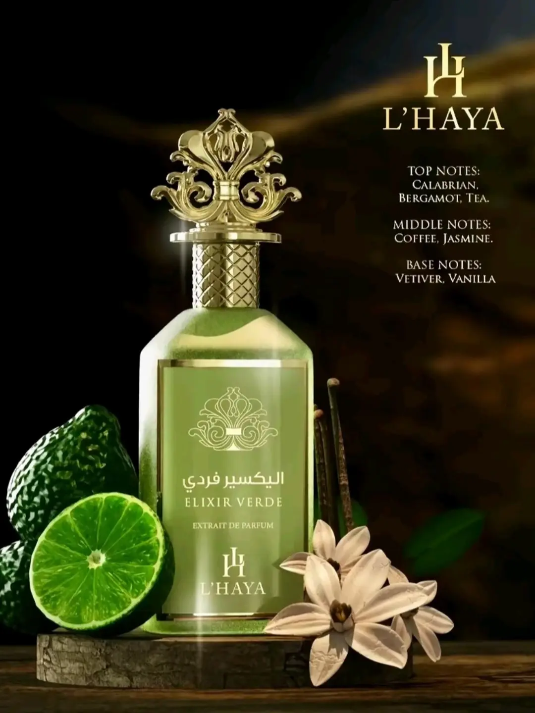 L`HAYA -ELIXIR VERDE -EXTRAIT DE PARFUM