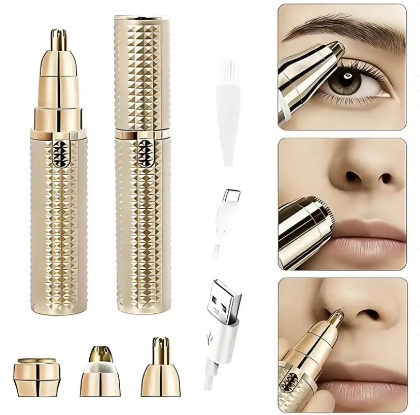 Women's 3-in-1 Multifunctional Hair Trimmer Machine - Face Trimmer for Facial Areas, Portable Travel Electric Shaver, Precise Comfortable Design, Ideal Gift Choice, Travel Trimmer