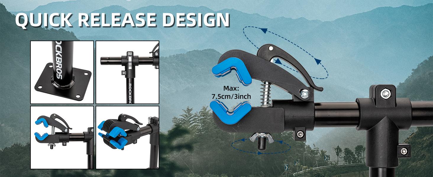 ROCKBROS Bike Repair Stand Bench Mount Home Bike Stand for Maintenance Bike Clamp Workbench Work Stands Bicycle Repair Rack for Road Mountain MTB Bikes