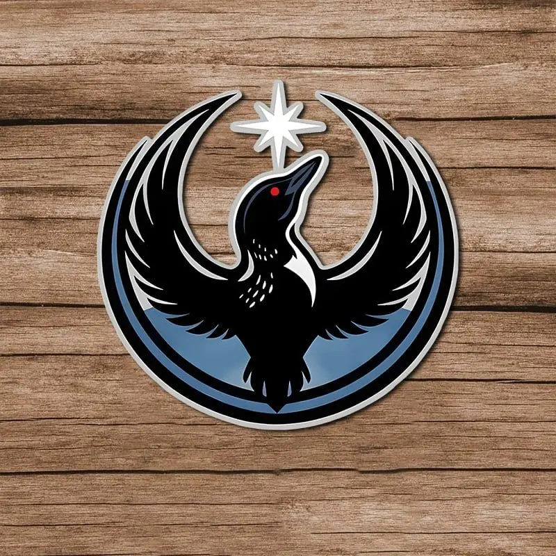 Minnesota Rebel Alliance Sticker, MN State Bird Loon Protest Sticker, Political Resistance Vinyl Sticker