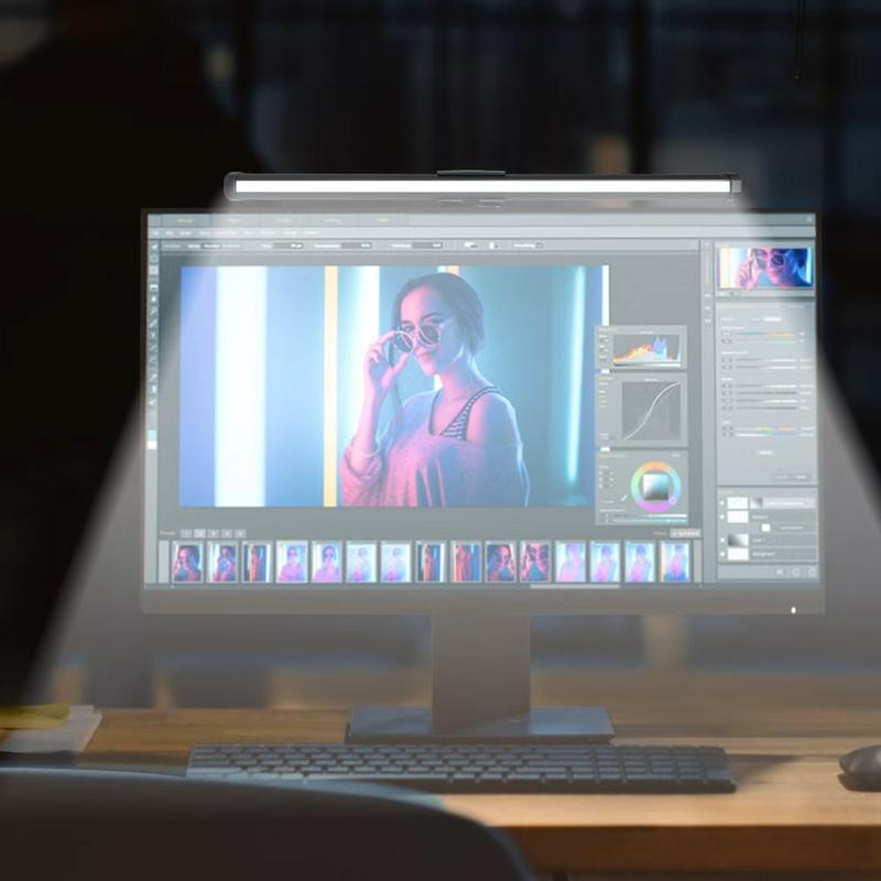 Valentines Gift for BF Touch Control Monitor Light Bar with RGB Backlight USB Powered Adjustable Desk Lamp Glare Free Screen Light for Computer Gaming Home Office Background Lighting