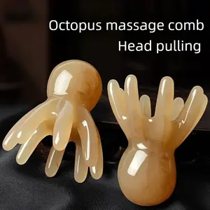 Octopus Head Scalp Massage Brush, Compact & Portable, Wide-Tooth Scalp Therapy Comb for Octopus Heads