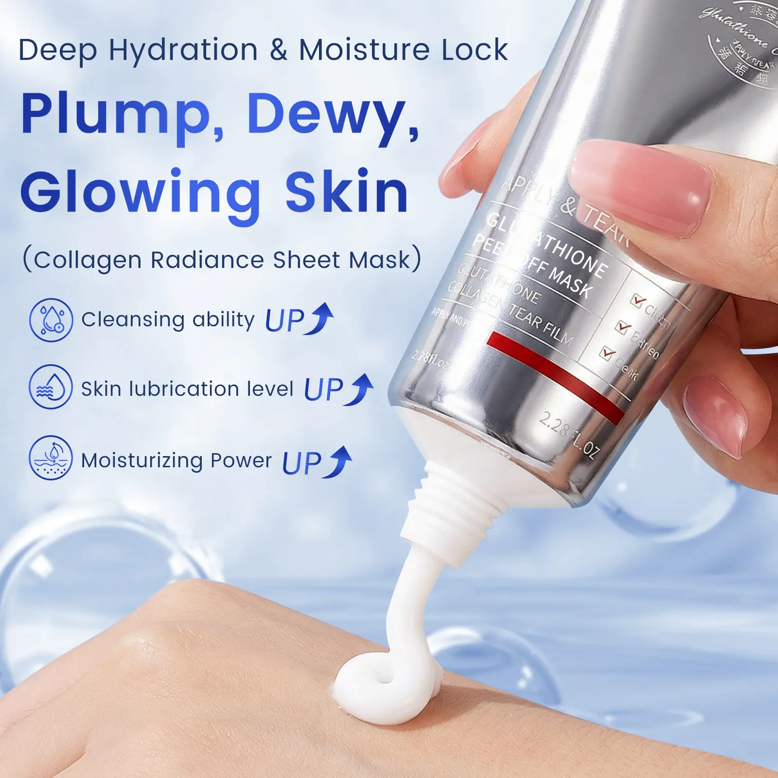 HRA Official 】Real Collagen Fit, Hydrolyzed Collagen Wrapping Mask, Peel Off  Facial Mask for elasticity, Hydrating, Glow, Glass Skin, Face Moisturizer,  Self Care, Korean Skin Care, 30ml, 2.29 fl. oz
