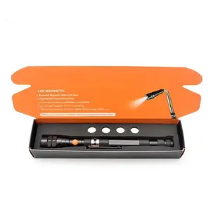 Magnetic Pickup Tool, Gifts for Men, Telescoping Magnet Flashlight, Gifts Idea & Valentines Day Gifts for Him, Men, Her, Teen Boys, Mechanic, Boyfriend, Dad, Husband, Father, Black