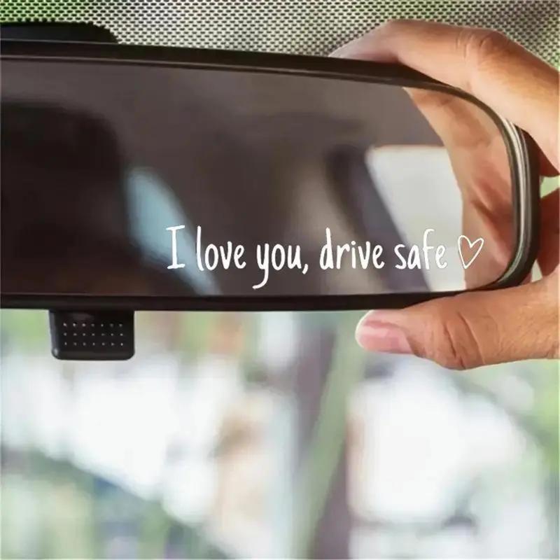 4PCS Letter Pattern Car Rearview Mirror Sticker, "I Love you ,drive safe " text car mirror sticker decal,Vinyl Car Mirror Decal for Women, Accessories For Car,Universal Car Decoration Accessories for Girlfriend/Boyfriend/Wife 4PCS Letter Pattern Car Rearview Mirror Sticker, "I Love you ,drive safe " text car mirror sticker decal,Vinyl Car Mirror Decal for Women, Accessories For Car,Universal Car Decoration Accessories for Girlfriend/Boyfriend/Wife