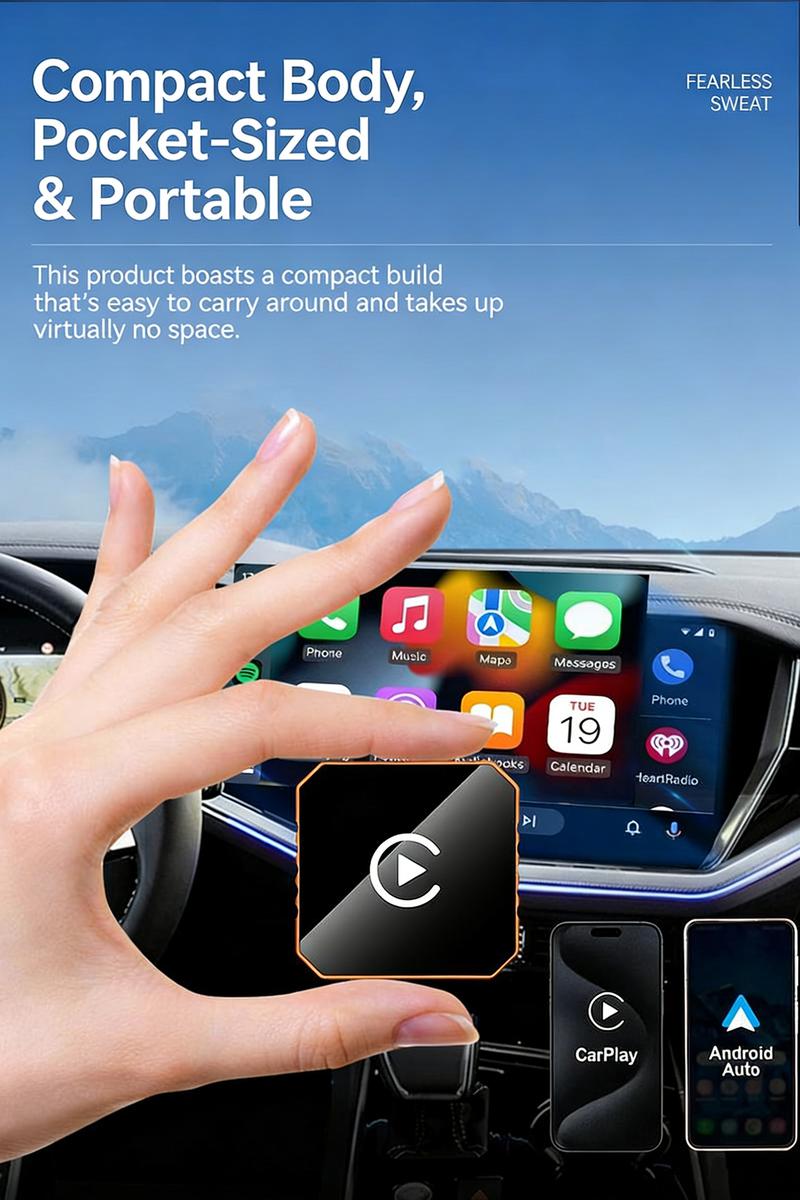 2026 New 2-in-1 Wireless CarPlay Adapter, High-Speed No-Latency Connection & Hands-Free Calling, Compatible with All Apple & Android Phones for Car Entertainment Systems 2026 New 2-in-1 Wireless CarPlay Adapter, High-Speed No-Latency Connection & Hands-Free Calling, Compatible with All Apple & Android Phones for Car Entertainment Systems