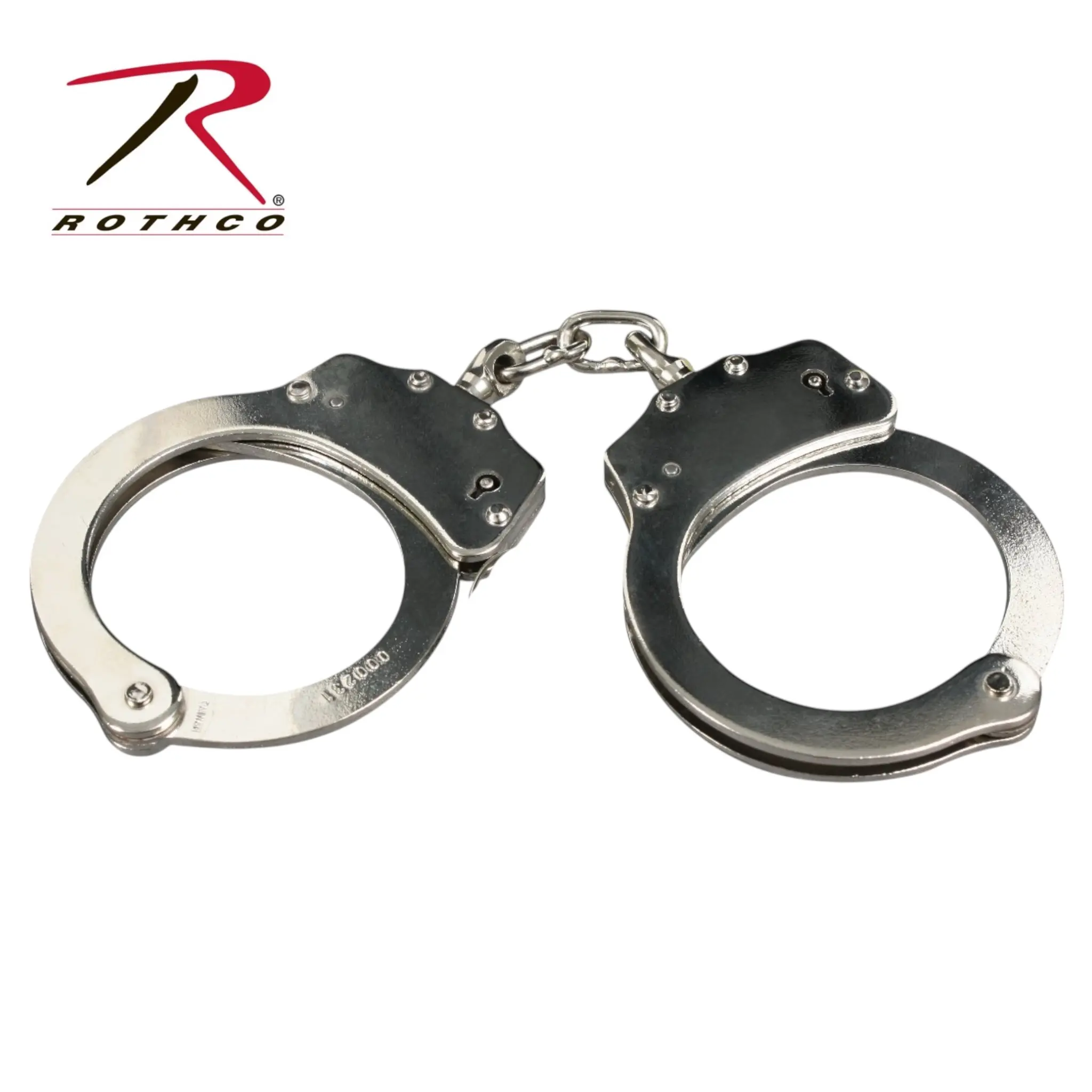 Rothco Unisex Wrist Bracelet Cuffs - Heavy Duty Silver Metal Adjustable Design Costume Cosplay Novelty 