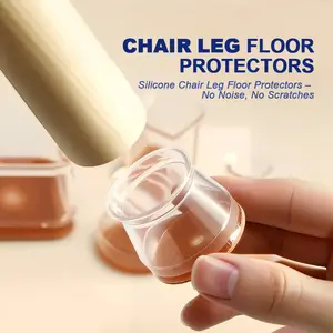 Protect Your Floors & Enjoy Peace & Quiet Silicone Chair Leg Floor Protectors– TPE Chair Leg Covers