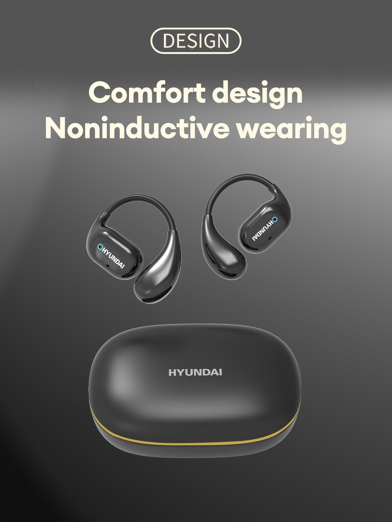 HYUNDAI C01 Wireless Translation Headphones with 2025 Bluetooth 5.4 for Faster, Stable Connection & Low Power Use, Supports 169‑Language Translation, Comfortable Non‑Inductive Wearing for Music & Phone Calls